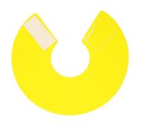 SEWACC Collar Antipicoteo para con Cono Protector de Cuero Microfibra Transpirable Collarín Recuperación para Aves Mordedura y Daño Talla S Color Amarillo
