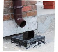 SEWACC Conector de Aluminio para Canalón de Lluvia Resistente y Duradero Adaptador de Tubo para Jardín Accesorio Práctico y Fácil de Instalar para Sistemas de Desagüe Pluvial