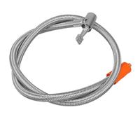 SEWACC Conector Rápido Metálico para Válvula de Neumático 80 CM Manguera Flexible de Inflado para Coche Bicicleta y Motocicleta Extensión de Inflador Resistente y Compatible