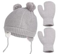 SEWACC Conjunto de Gorro y Guantes para Pequeños con Forro Polar