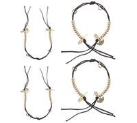 SEWACC Contador de Cuentas Budistas de Latón Portátil para Dedo 2 Piezas para Meditación y Oración Accesorio DIY para Fabricación de Cuentas Complemento para Prácticas Budistas