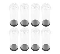 SEWACC Contenedor Organizador Portátil para 8 Balones de Tenis de PVC Transparente Tapa Negra, Protege y Almacena Balones en Competiciones al Aire Libre