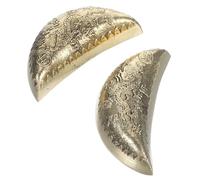 SEWACC Copas de Adivinación de Cobre Dorado para Rituales Taoístas, Herramienta Espiritual Vintage en Forma de Luna para Decoración Feng Shui y Respuestas en Ceremonias