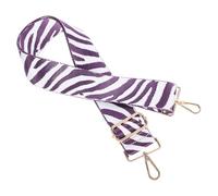 SEWACC Correa de Hombro Ancha con Estampado de Cebra Ajustable y Colorida para Bolso Bandolera Accesorio de Canvas Estilo Étnico Correa Cruzada Resistente y Versátil