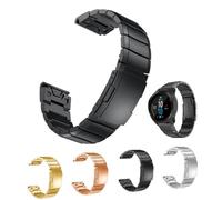SEWACC Correa de Reloj de Acero Inoxidable Pulsera Metálica Resistente Compatible con Garmin Plus Forerunner Cierre Duradero y Diseño Ergonómico para Hombre y Mujer