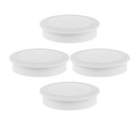 SEWACC Cubierta Protectora de Rejilla de Altavoz para Coche, Malla Circular Grande de Color Claro 2 Pulgadas, 4 Piezas, Accesorio de Audio para Subwoofer y Altavoz de Techo, Resistente