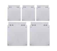 SEWACC Cubierta Protectora de Termostato para Aire Acondicionado Central, 5 Piezas de Plástico Negro, Segura, Adecuado para Oficina y Escuela, Evita Uso Accidental