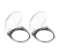 SEWACC Cubierta Protectora Transparente Paquete de 2 Piezas Prevención de Toque Accidental y Fácil Acceso para Botón de Encendido de Plástico para Hogar y Oficina