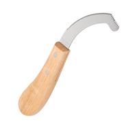 SEWACC Cuchillo Cuidado de Caballos con Hoja de Acero al Carbono y Mango de Madera, Herramienta Ligera y Precisa para Eliminar Huevos en Aseo Exterior