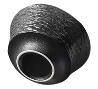 SEWACC Cuenco de Afeitar Resistente al Desgaste de Cerámica Negro para Hombre Gran Capacidad y Bordes Suaves Adecuado para Jabón de Afeitar y Afeitado Diario