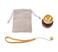 SEWACC Cuenco Musical Mini de Meditación con Tonos Resonantes y | Metal Dorado, Relajación y Purificación del Aire, Estilo Elegante, Uso para Meditar y Descansar