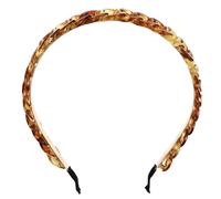 SEWACC Diadema de Cadena Acrílica para Niña Tocado Elegante de Estilo Sencillo Accesorio Cabello Color Ámbar Talla Única para Uso Diario y Fiestas