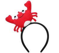 SEWACC Diadema de Cangrejo Peluche, Tocado Divertido de Fiesta Diseño Creativo, Color Rojo, Accesorio Festivo para Disfraces y Eventos Infantiles