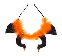SEWACC Diadema de Cuernos Demoníacos Material Abs y Poliéster, Cómoda y Reutilizable Diseño Único para Halloween para Fiestas y Cosplay