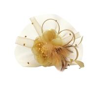 SEWACC Diadema de Malla Dorada para Boda y Fiesta, Tocado Elegante de Hilo, Cómoda y Fácil de Llevar para Mujeres en Eventos Obsequios