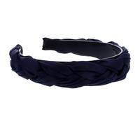 SEWACC Diadema Retro de Tela Azul Diseño Trenzado, Cómoda y Funcional para Mantener el Cabello en Su Lugar en Uso Diario y Conciertos