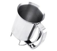 SEWACC Dispensador de Masa de Acero Inoxidable para Pancakes y Cupcakes, Embudo Asa, 1 Unidad Plateada, Utensilio Práctico para Hornear en Cocina Doméstica y Profesional