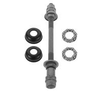 SEWACC Eje Trasero Bicicleta Trasero para Bicicleta De Pista Metal 1 Juego 180 Mm con Rodamientos De Bolas para Bici De Montaña