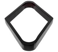 SEWACC Estante de Billar de Madera Negro, Marco de Rombo Estable para Juegos de Billar en Mesa y Pub, Soporte Confiable para Organizar Bolas de Piscina
