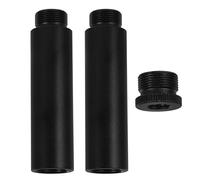 SEWACC Extensión de Soporte de Micrófono de Metal Resistente para Escritorio Tubo de Aleación, Compatible Brazos Articulados, Uso Profesional en Podcast y Streaming, Color Plata