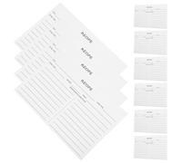 SEWACC Fichas de Recetas Blancas de Papel Duradero 50 Hojas Dobles para Cocina Casera Anotaciones Prácticas para Bodas y Regalos de Novia