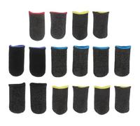 SEWACC Fundas Finas para Dedos para Juegos Móviles 8 Pares Antideslizantes Resistentes al Sudor, Cubiertas Prácticas Transpirables y Flexibles en Mezcla de Colores para Color Aleatorio
