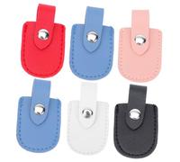 SEWACC Fundas Protectoras Para Tijeras De Uñas y Pinzas De Manicura, Juego De 6 Piezas, Tamaño Estándar, Material Pu Resistente, Uso Doméstico y Profesional, Protección Para Cutículas, Multicolor