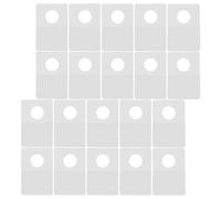 SEWACC Ganchos Autoadhesivos Transparentes de PVC 300 Unidades Redondos 38X26X02 MM para Exhibición Minorista y Organización en Hogar y Oficina