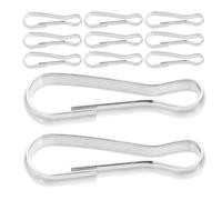 SEWACC Ganchos de Acero Inoxidable para Colgar 20 Piezas 30 MM Clips de Resorte Metálicos Resistentes Corrosión para Comederos Juguetes y Hamacas de Animales Pequeños