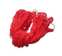SEWACC Hamaca de Cuerda de Nailon para Jardín y Camping, Transpirable y Resistente, Cama Colgante Portátil Color Rojo Adecuado para Picnic y Descanso al Aire Libre