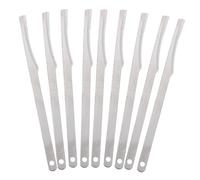 SEWACC Herramientas de Pedicura para Pies y Manos de Acero Inoxidable, Cuchillo Removedor de Piel Muerta Ligero y Multifuncional, Pack de 10 Piezas para Eliminar Callos