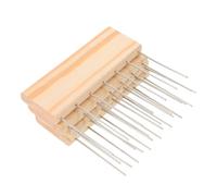 SEWACC Herramientas para Pintura Artística de Textura 4 Piezas Peines Texturizadores de 10 CM con Mango de Madera Accesorios para Técnicas de Marmoleado y Punteado Útiles para Pintura