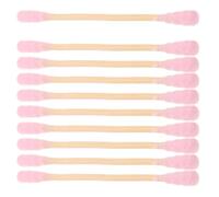 SEWACC Hisopos de Algodón Espiral de Doble Punta 1000 Unidades 7,6 Cm Limpieza Facial y Cuidado de Oídos Aplicadores de Maquillaje Rosa