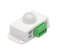SEWACC Interruptor Sensor de Movimiento Infrarrojo Dc Temporizador Integrado para Iluminación de Pasillos Armarios y Escaleras Instalación Rápida y Diseño Resistente Blanco