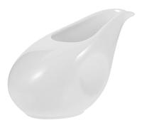 SEWACC Jarra de Cerámica para Salsa 100Ml Boquilla Guía Base Antideslizante y Asa Ergonómica Dispensador para Leche y Jarabe Cafeterías y Restaurantes