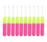 SEWACC Juego de 12 Agujas de Crochet para Cabello Trenzado Ganchos de 57Mm y 38Mm Herramientas de Tejido para Rastas y Extensiones Material Resistente Uso Profesional y Bricolaje