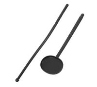 SEWACC Juego de 2 Piezas Herramienta de Prueba Visual Puntero Manual y Placa Oclusora de Plástico PP Negro para Examen de Vista Profesional y Uso en Ópticas