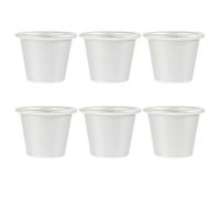 SEWACC Juego de 6 Moldes Redondos para Tartas y Pudines Antiadherentes de Aluminio Diámetro 55 MM Altura 41 MM Molde para Hornear Pasteles Pequeños Adecuado para Repostería Casera y