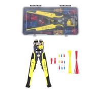 SEWACC Juego de Alicates para Crimpar Terminales de Cable Mecanismo de Trinquete 271 Piezas Multifuncional para Corte y Engarce Herramienta para Bricolaje Eléctrico y Reparación en