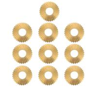 SEWACC Juntas de Cobre para Manijas Vintage, 10 Piezas, Diseño Chino Antiguo para Muebles Tradicionales, Accesorios Decorativos Resistentes Oxidación, 1.7 CM de Diámetro