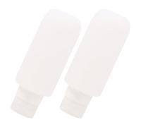 SEWACC Kit de 2 Botellas de Silicona Rellenables de 200ml para Viaje, Ahorro de Espacio y Envases Separados para Champú y Loción de Baño
