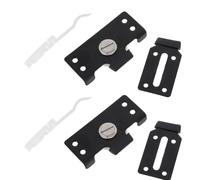 SEWACC Kit de 2 Juegos de Ruedas Metálicas para Puertas Correderas de Armario, Soporte Resistente y Deslizamiento Silencioso para Puertas de 12-18mm de Grosor
