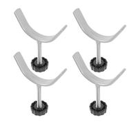 SEWACC Kit de 4 Herrajes para Puerta de Seguridad para Bebés y Mascotas, Pernos Montados a Presión, Accesorios para Puerta de Escalera Interior, Cierre Resistente Tornillos y Cerrojo,