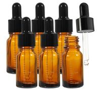 SEWACC Kit de 6 Frascos Gotero de Vidrio para Aceite Esencial de 10ml, Ligeros Escala, Ideales para Recarga y Viaje