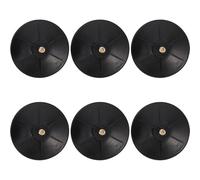SEWACC Kit de 6 Soportes para Base de Saco de Boxeo con Ventosa Negra y Tornillos, Material de Hierro y Silicona, Apto para Entrenamiento en Gimnasio doméstico