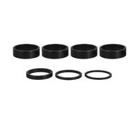 SEWACC Kit de 7 Espaciadores de Dirección y Diámetro 28,6mm de Aleación de Aluminio, Diseño Apilable para Bicicleta de Montaña para Ciclismo y Desplazamientos Urbanos