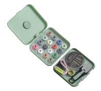 SEWACC Kit de Costura Portátil de 21 Piezas Verde Caja Magnética Multifuncional Herramientas para Hilo y Aguja Organizador Compacto para Hogar Viaje y Manualidades
