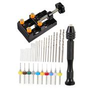 SEWACC Kit de Herramientas de Perforación Manual con Taladro para Joyería y Carpintería Brocas de Precisión Práctico y Duradero para y Trabajos Detallados