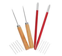 SEWACC Kit de Herramientas para Implantación de Cabello de Muñecas con Ganchillos y Punzones de Madera Accesorios para DIY para Rerooting y Fabricación de Pelucas de Muñecas