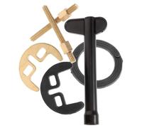 SEWACC Kit de Instalación para Grifo con Soporte Herradura Accesorios de Cobre y Acero Inoxidable Incluye Lavadoras para Grifos de Agua Caliente y Fría Herramienta Resistente para Cocina